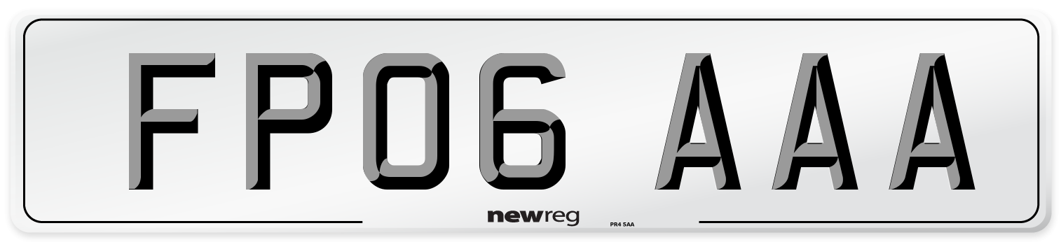 FP06 AAA Number Plate from New Reg